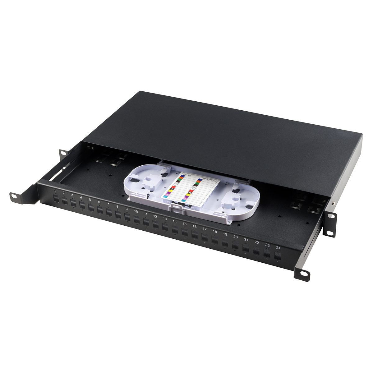 Repartidor Rack (ODF) 19'' 1U 24 SC SX/LC DX