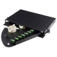Repartidor Rack (ODF) 19'' 1U Abatible 24 SC