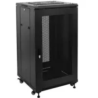 Armario Rack 19" 22U 600x1000 con Puerta Delantera (Cristal/Perforada/Doble) y Puerta Trasera (Metálica/Perforada)